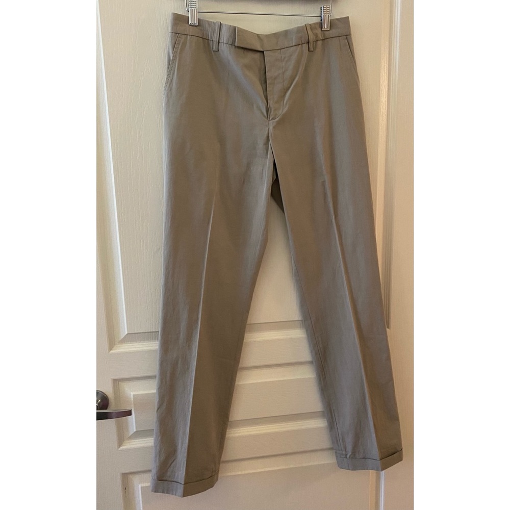 MARNI Cotton Pleated Front Trousers in Neutral - IT42